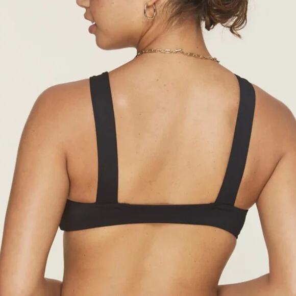 Andie Swim x Demi Moore The Monaco Bikini Top in Black XS NWT - Picture 5 of 5